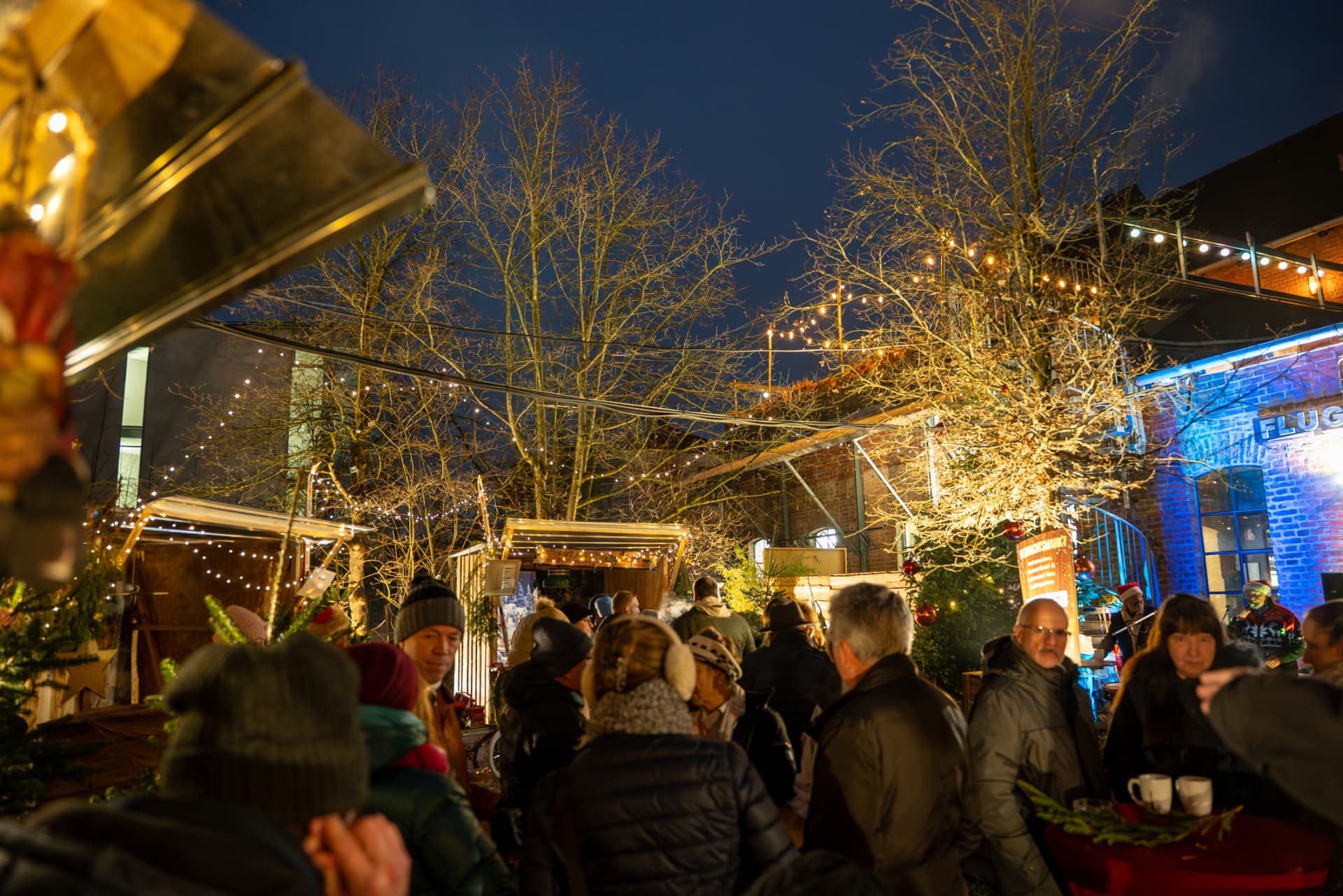Winterliche Veranstaltung im Außenbereich der Eventlocation